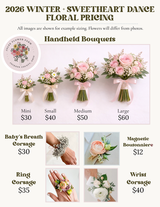 Winter Formal + Sweetheart Dance Florals
