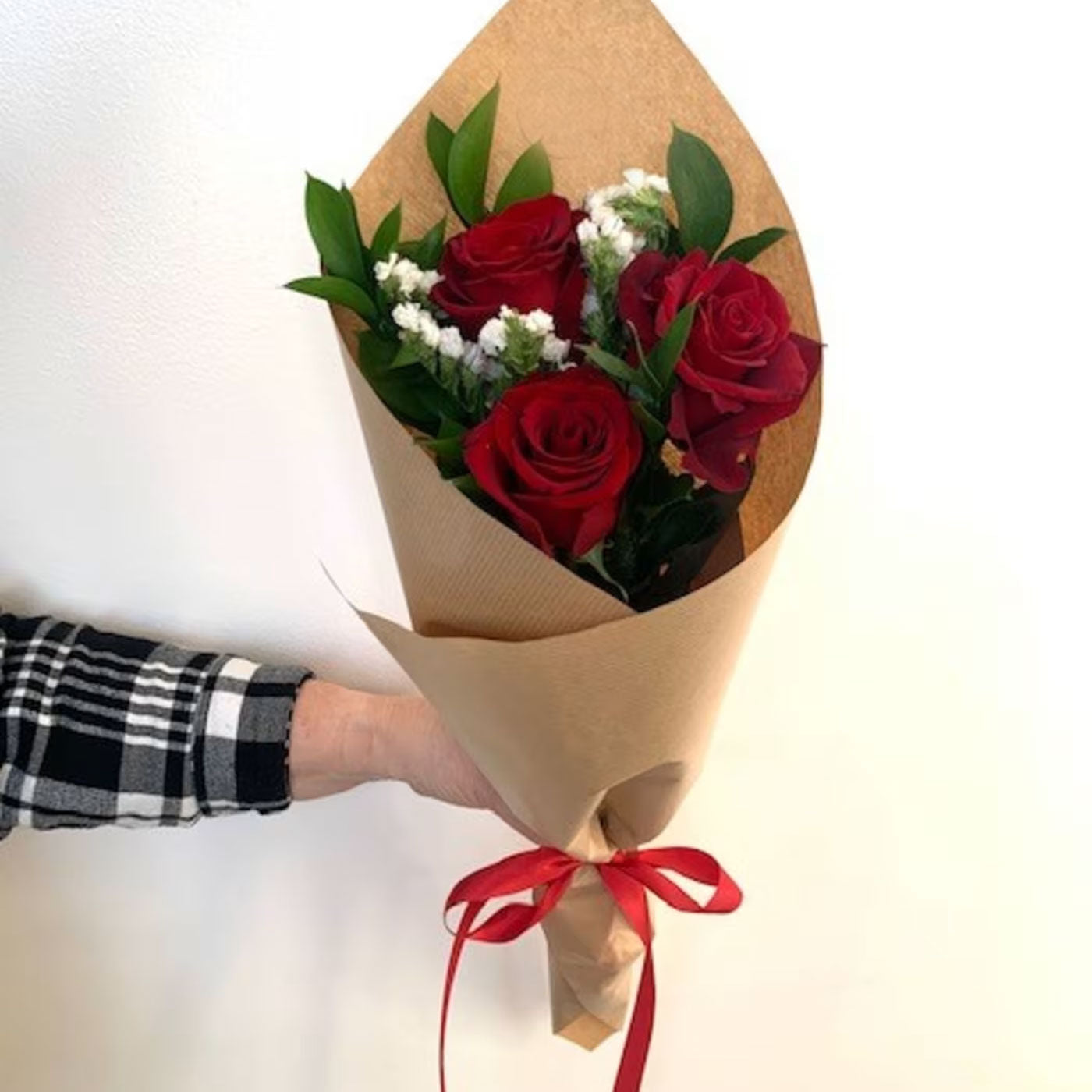 Classic Red Roses - Wrapped or Vase Arrangements