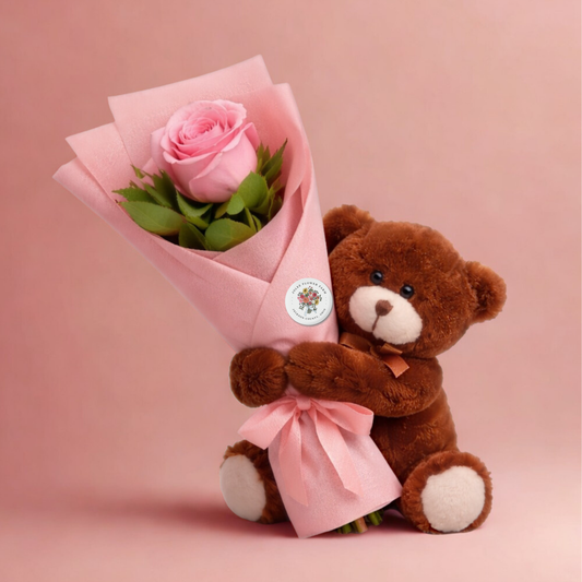 *FLOWERGRAM* School Delivery or Porch Pickup Single Rose with Card