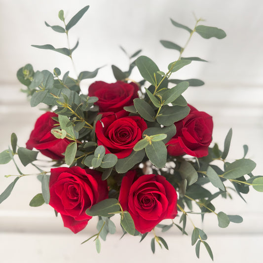 Classic Red Roses  - Wrapped or Vase Arrangements