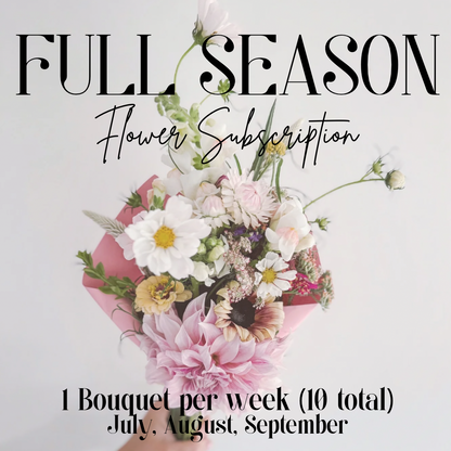 2026 FULL Summer Flower Subscription (10 Bouquets)