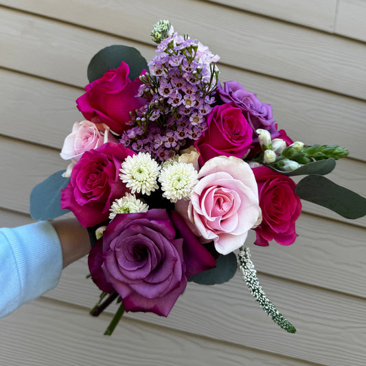 Valentine's Day Wrapped Mixed Bouquet